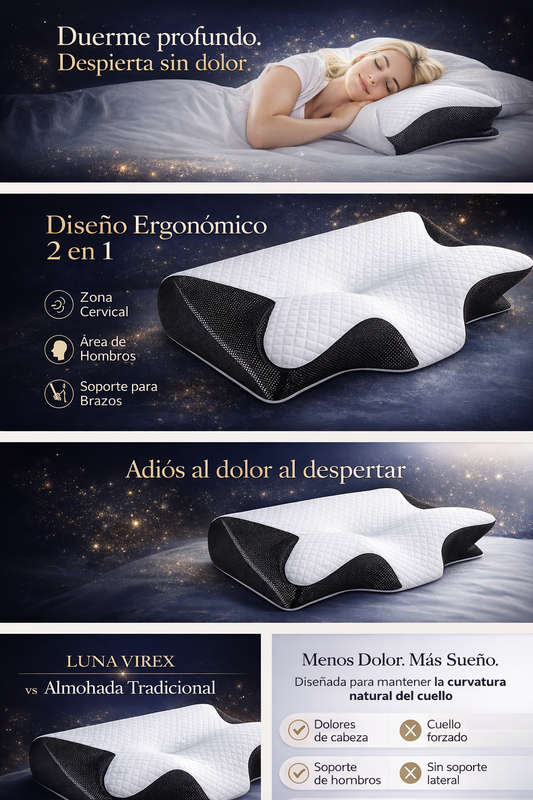 Almohada de espuma viscoelastica ortopedica