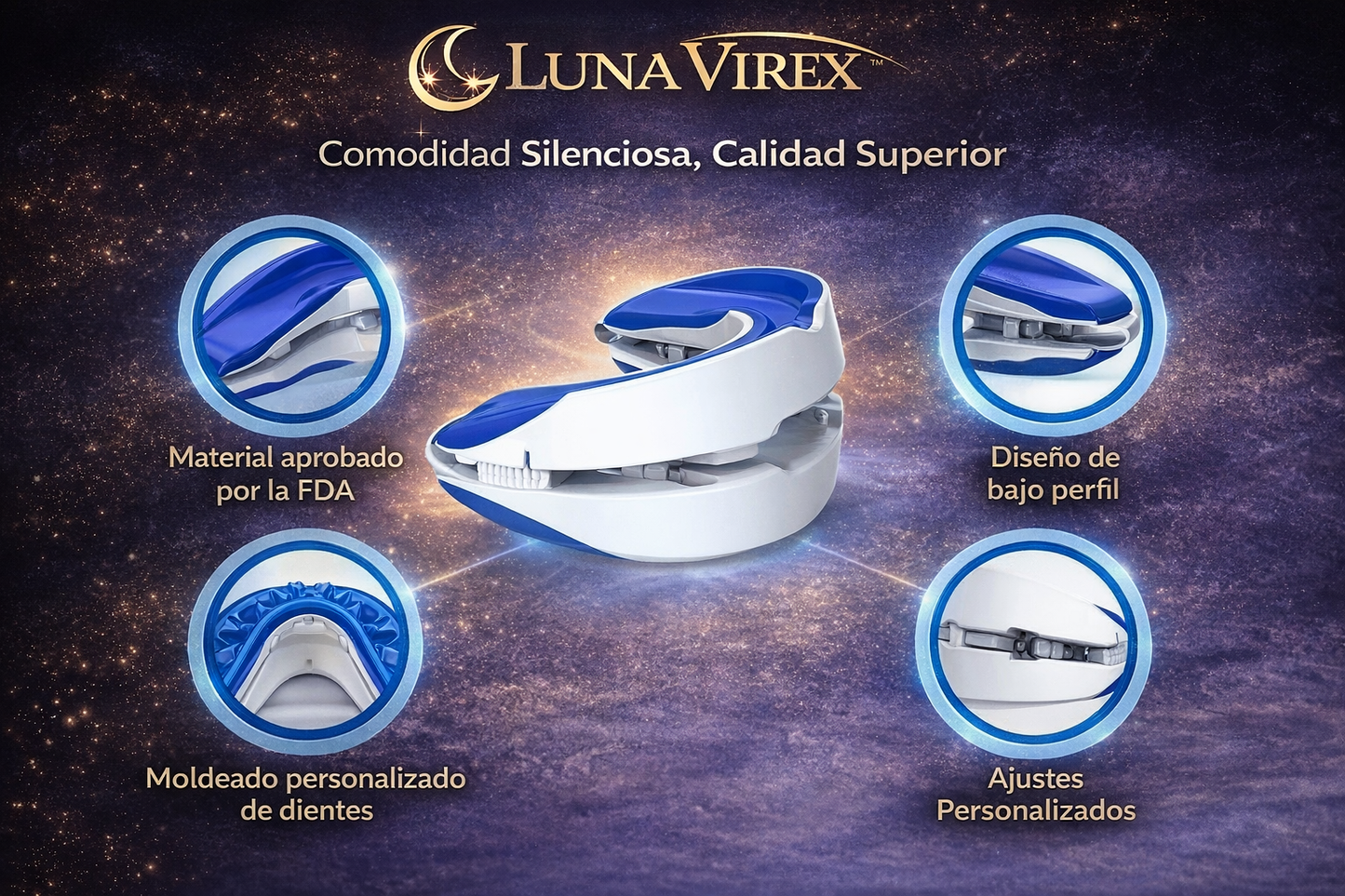 Dispositivo bucal Antironquidos tamaño universal